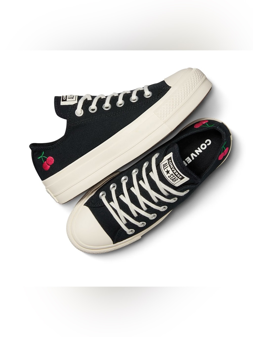 Converse Chuck Taylor Red Cherry Platform Sneakers size 8